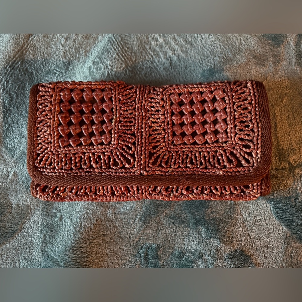 Vintage Woven Clutch Made in Italy